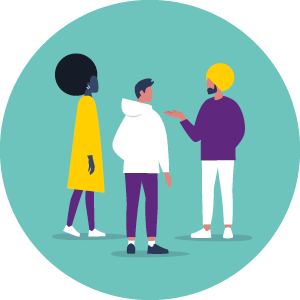 Chat with us in person