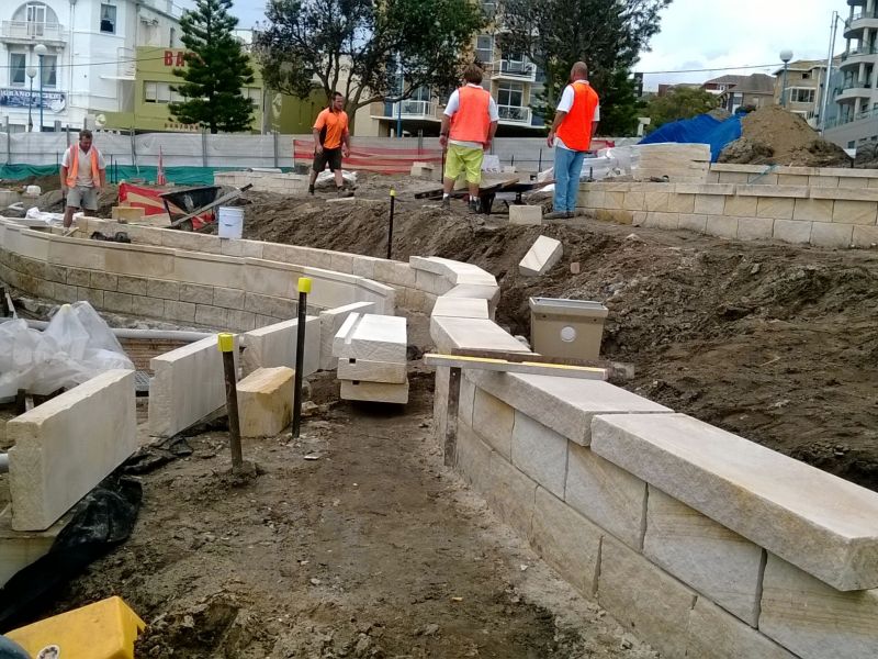 Construction of Fallen Lifesavers Memorial