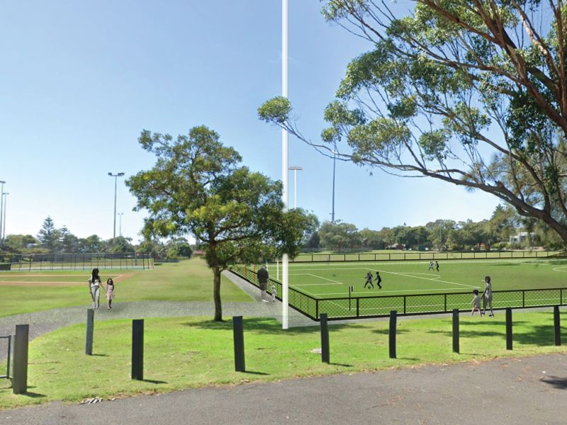 Coral Sea Park Sporting Field Layout Artist Impression
