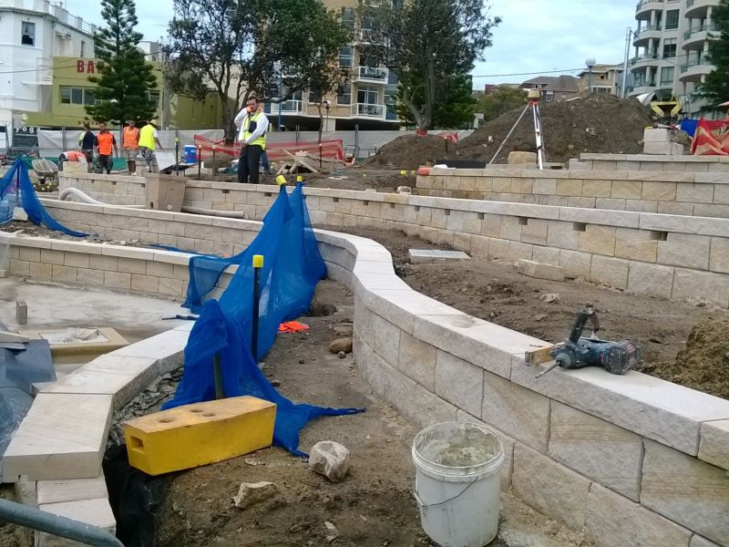 Construction of Fallen Lifesavers Memorial