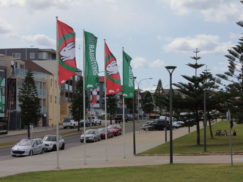 Rabbitohs Banners At Maroubra