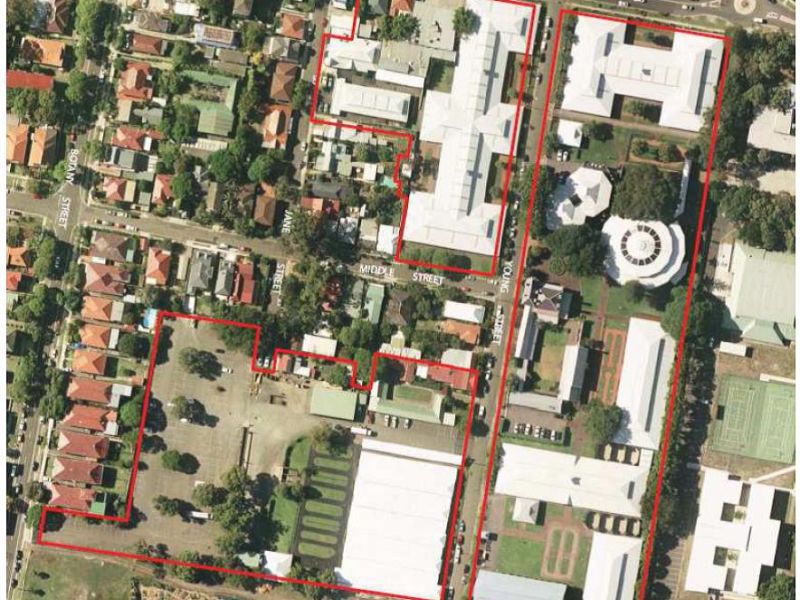 Aerial - proposed development area