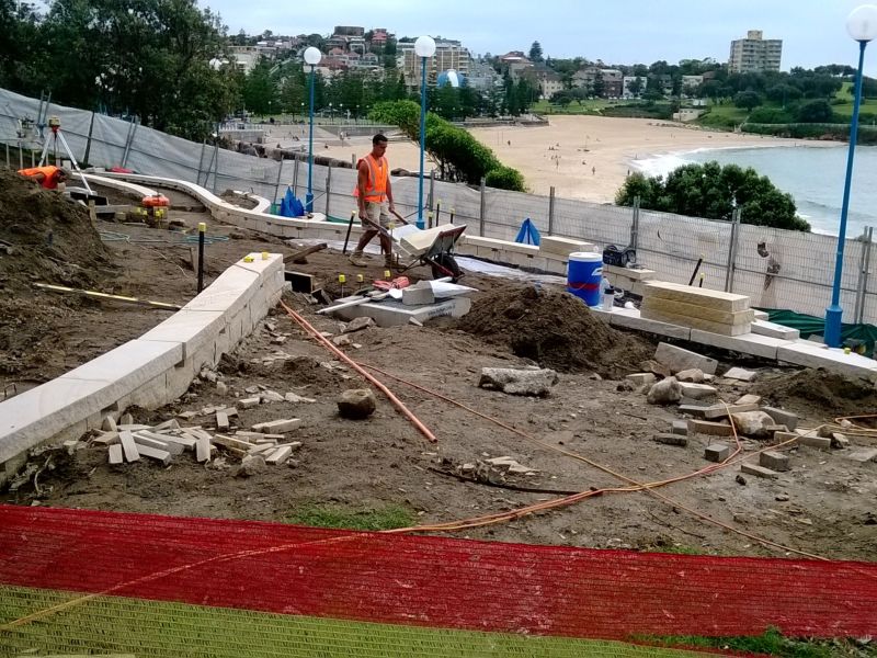 Construction of Fallen Lifesavers Memorial