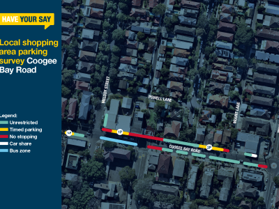 Map of current parking arrangements